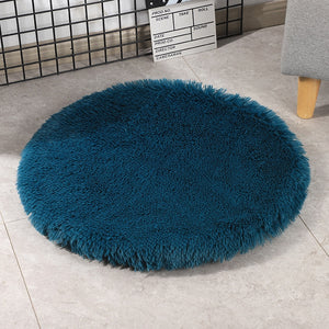 Plush Pet Mat Soft Cushion Round Shape Bed